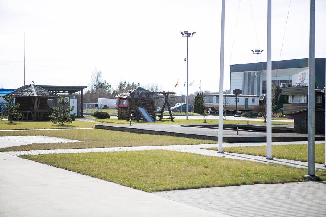 Koronaviruso tyrimų punktas Kauno kempinge