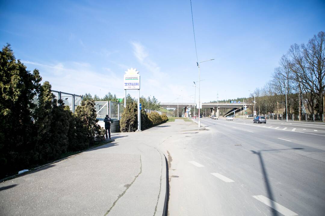 Koronaviruso tyrimų punktas Kauno kempinge