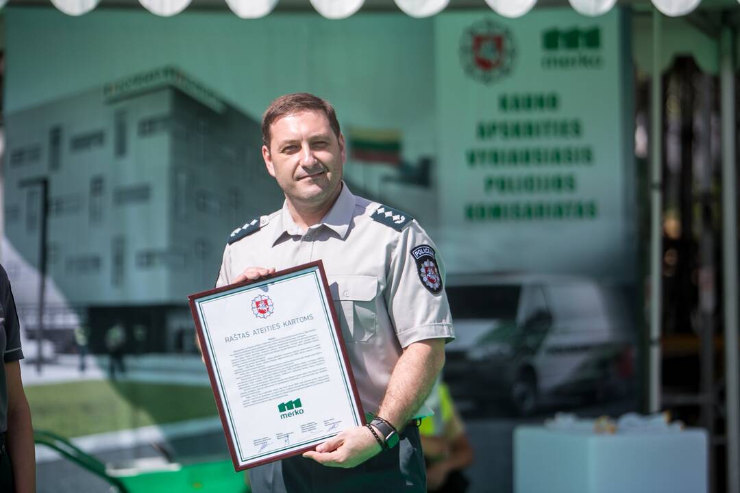 Naujojo policijos komisariato kapsulės įkasimas