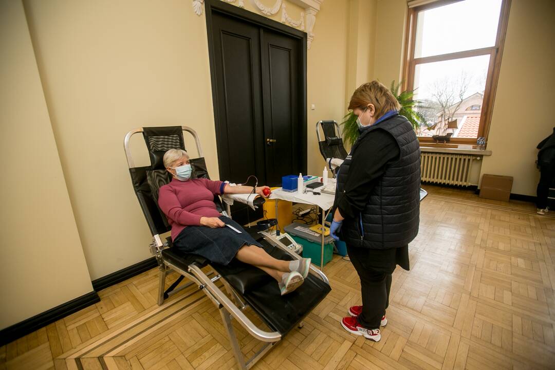 Kraujo donorystės akcija Kauno arkivyskupijos kurijoje