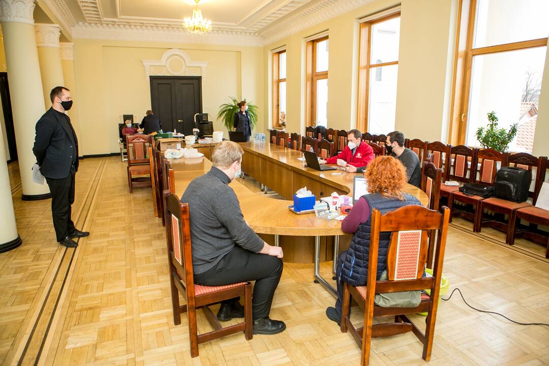 Kraujo donorystės akcija Kauno arkivyskupijos kurijoje