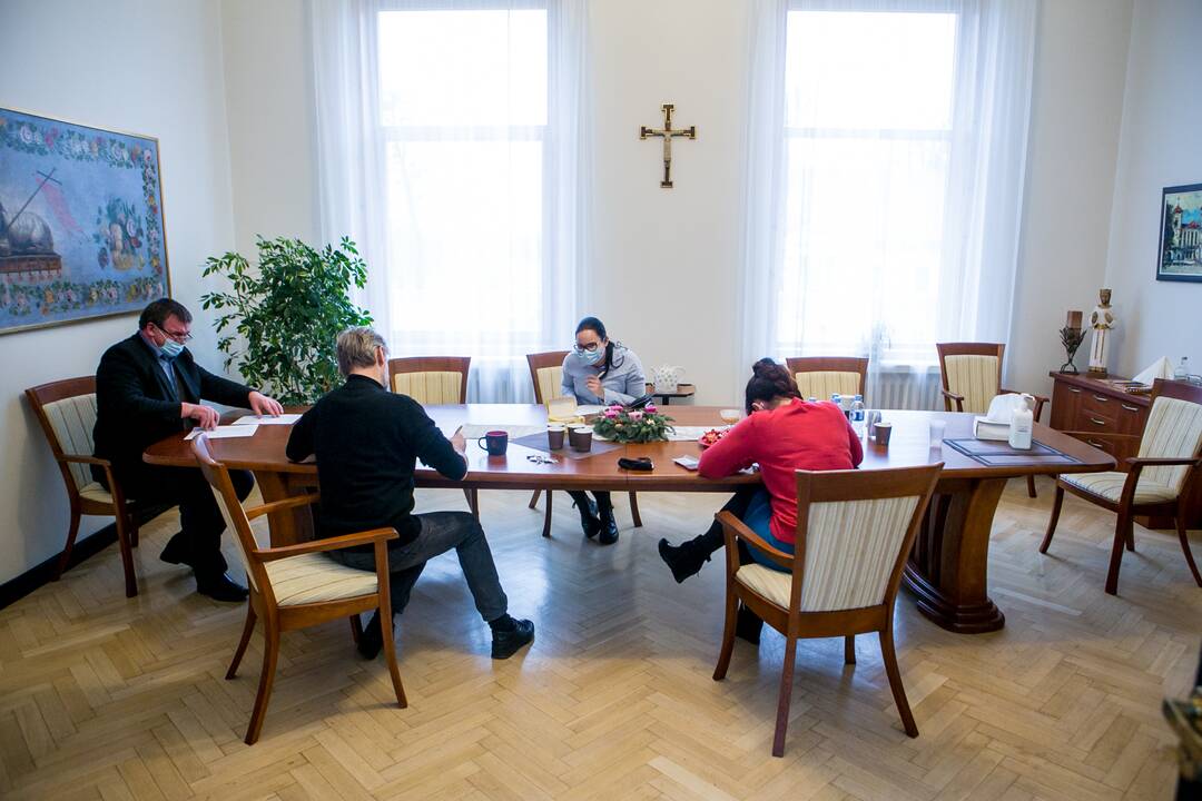Kraujo donorystės akcija Kauno arkivyskupijos kurijoje