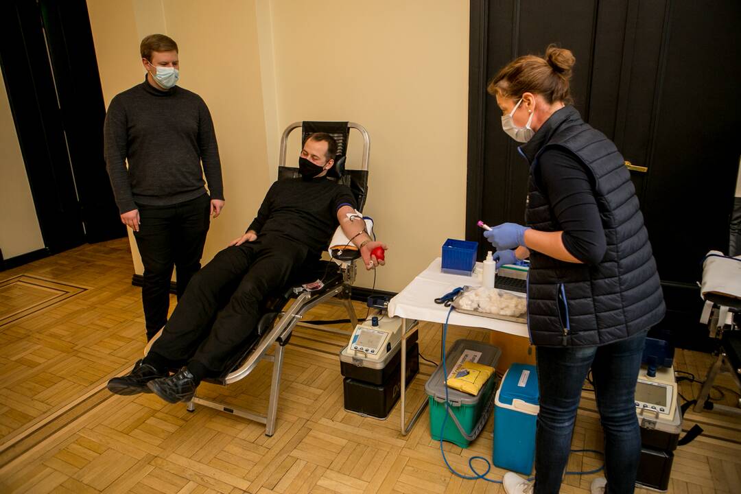 Kraujo donorystės akcija Kauno arkivyskupijos kurijoje