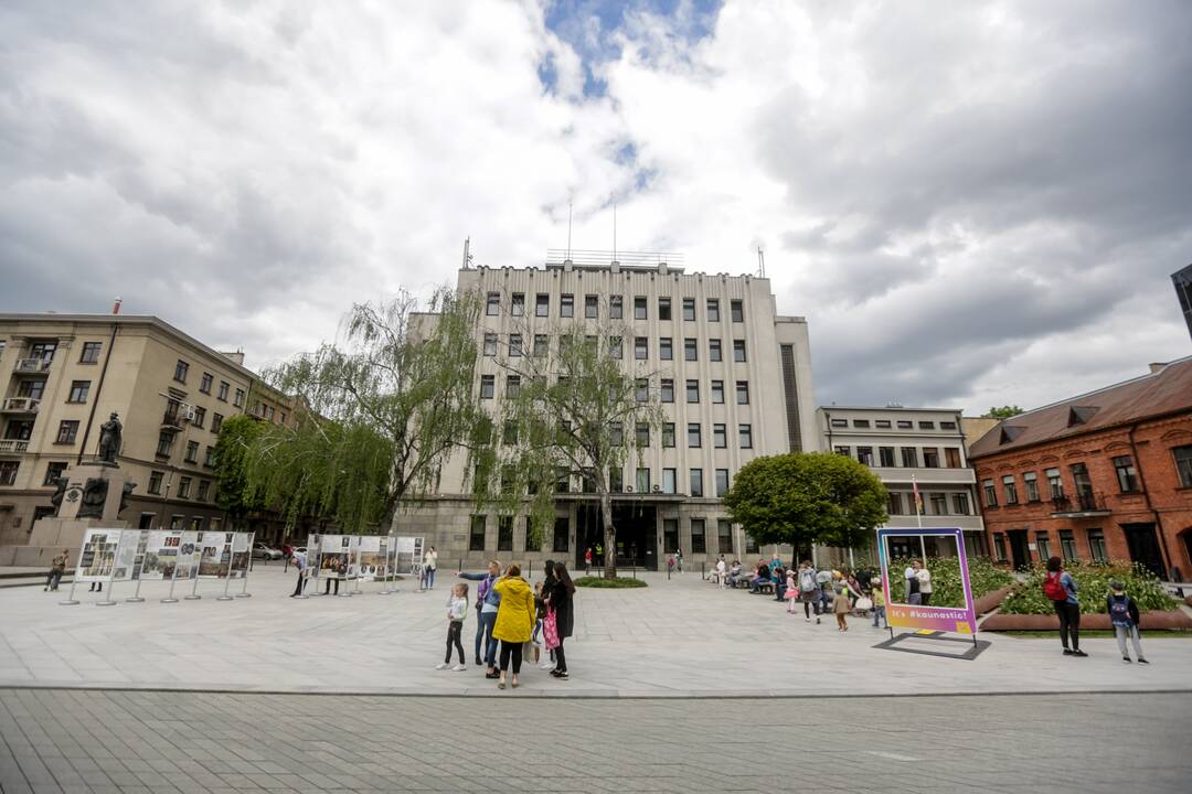 Akcijos „Noriu į mokyklą!“ prie Kauno miesto savivaldybės