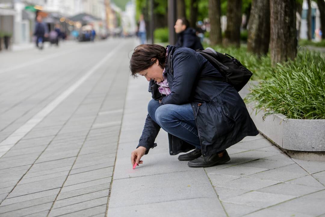 Akcijos „Noriu į mokyklą!“ prie Kauno miesto savivaldybės