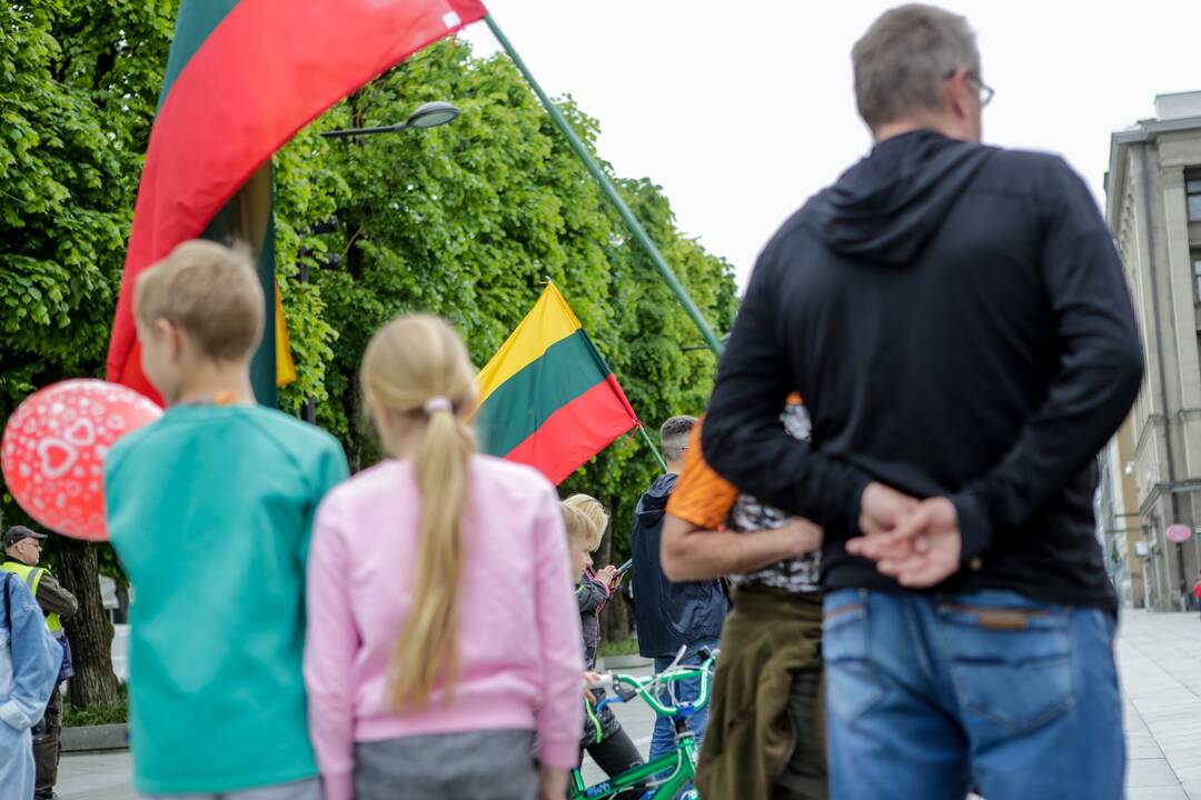 Akcijos „Noriu į mokyklą!“ prie Kauno miesto savivaldybės