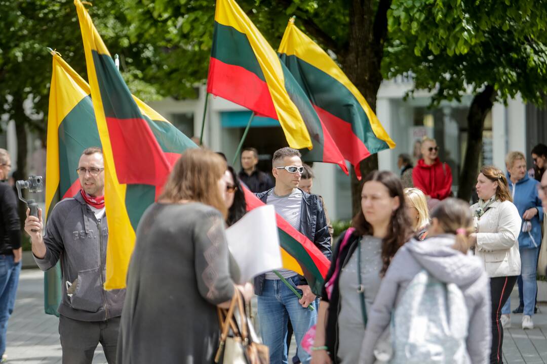 Akcijos „Noriu į mokyklą!“ prie Kauno miesto savivaldybės