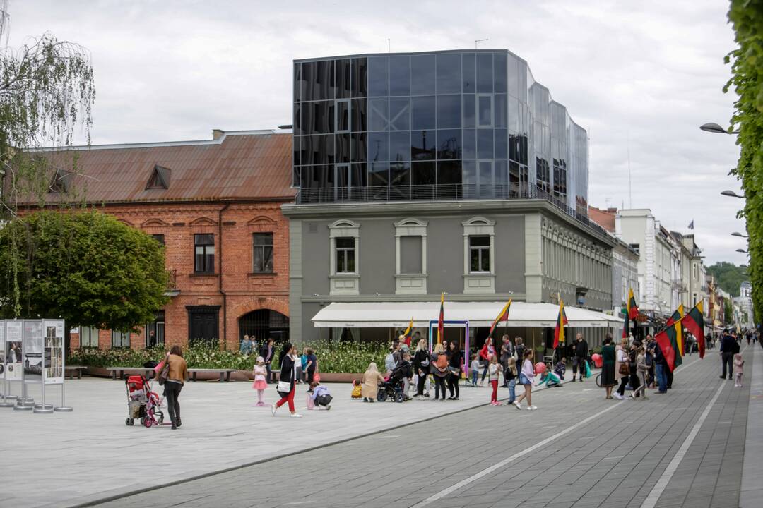 Akcijos „Noriu į mokyklą!“ prie Kauno miesto savivaldybės