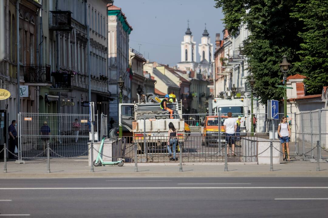 Rekonstrukcijai uždaroma Vilniaus gatvė