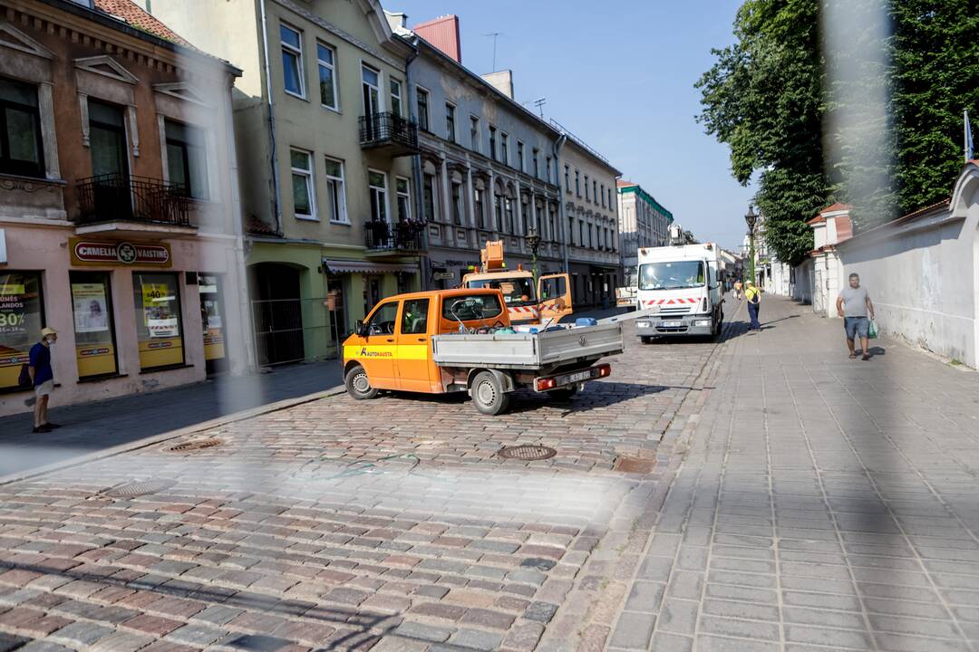 Rekonstrukcijai uždaroma Vilniaus gatvė