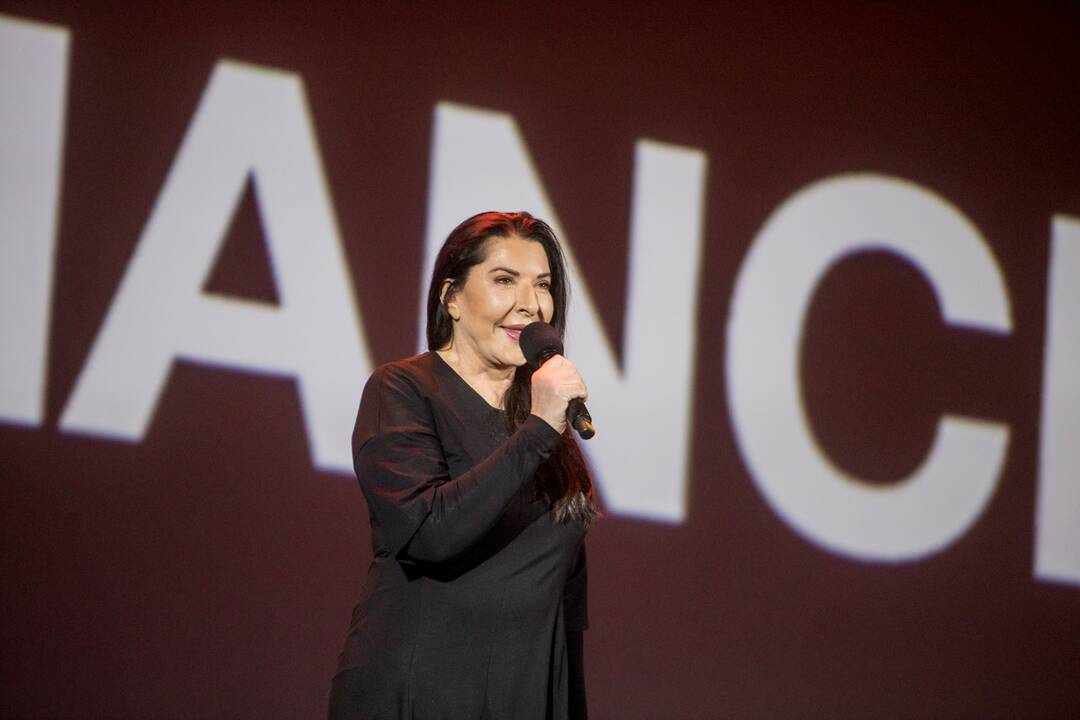 Marinos Abramović paskaita „Žalgirio“ arenoje
