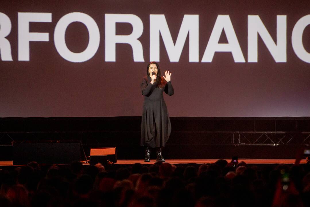 Marinos Abramović paskaita „Žalgirio“ arenoje