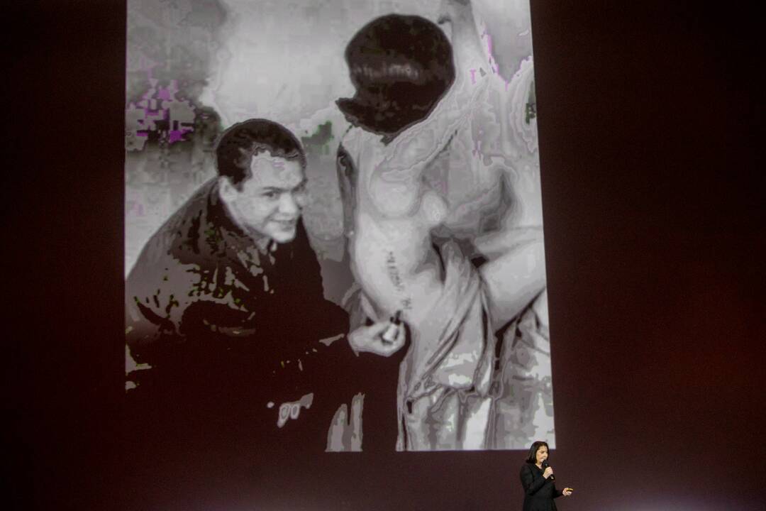 Marinos Abramović paskaita „Žalgirio“ arenoje