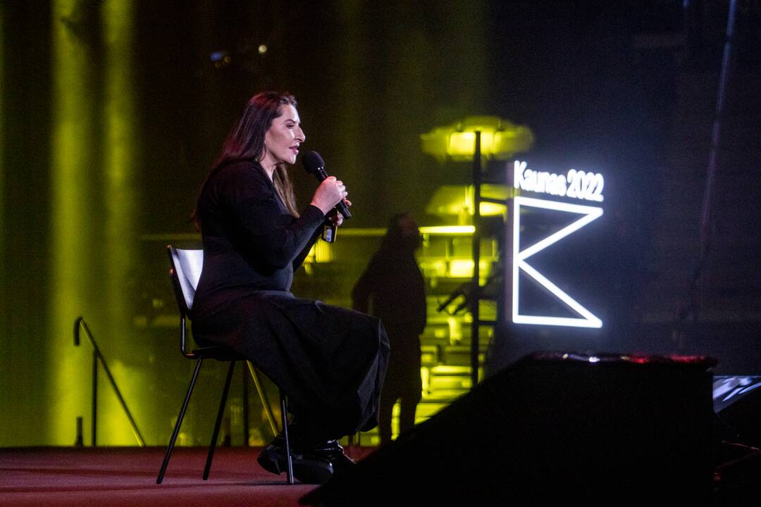 Marinos Abramović paskaita „Žalgirio“ arenoje