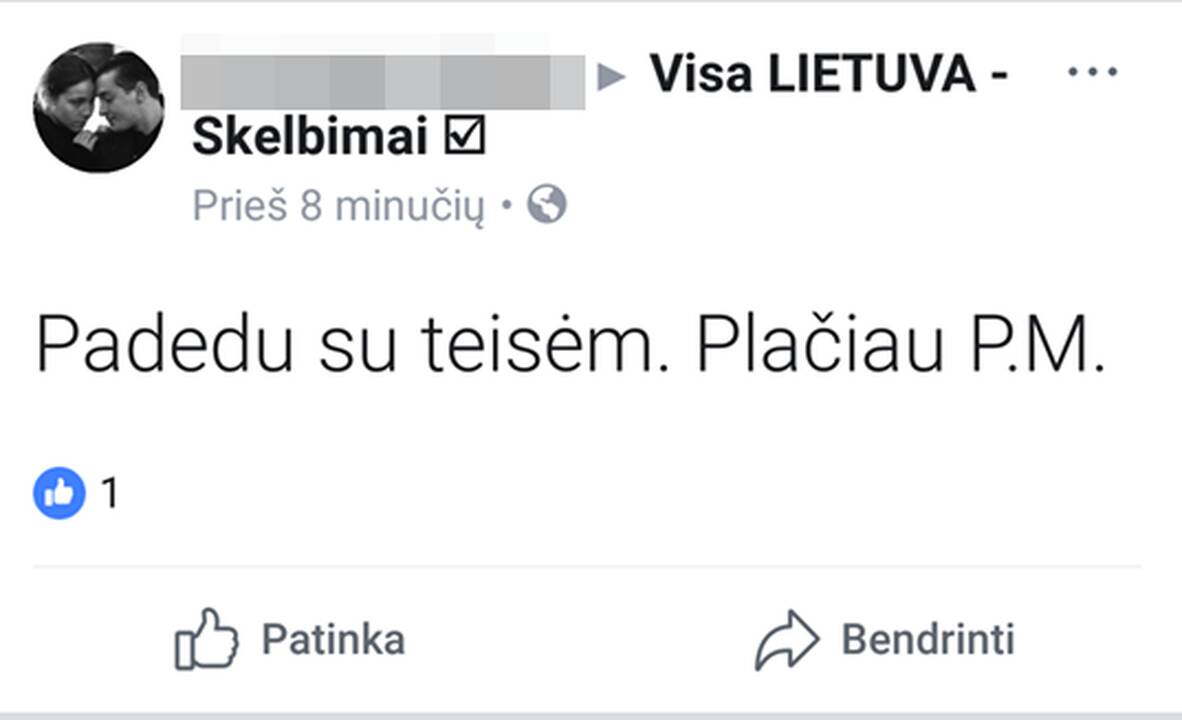 Sukčiaus sulaikymo operacija Kaune