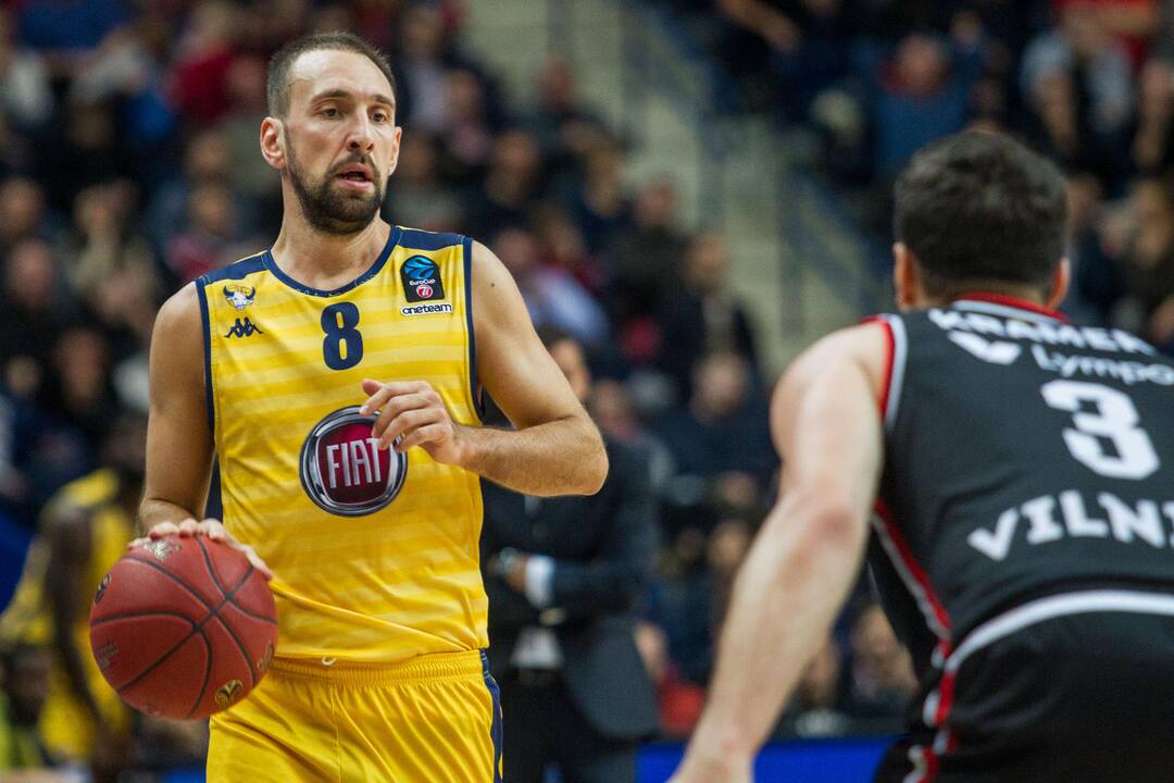 Europos taurė: Vilniaus "Rytas" – Turino "Fiat" (86:79)