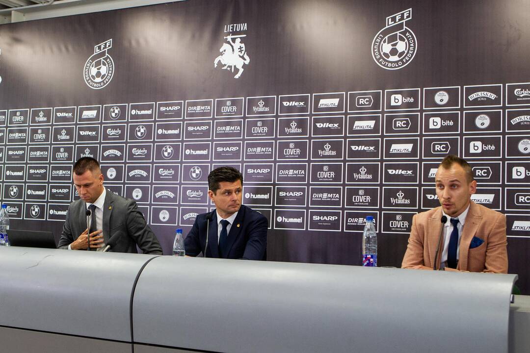 Lietuvos futbolo federacijos spaudos konferencija