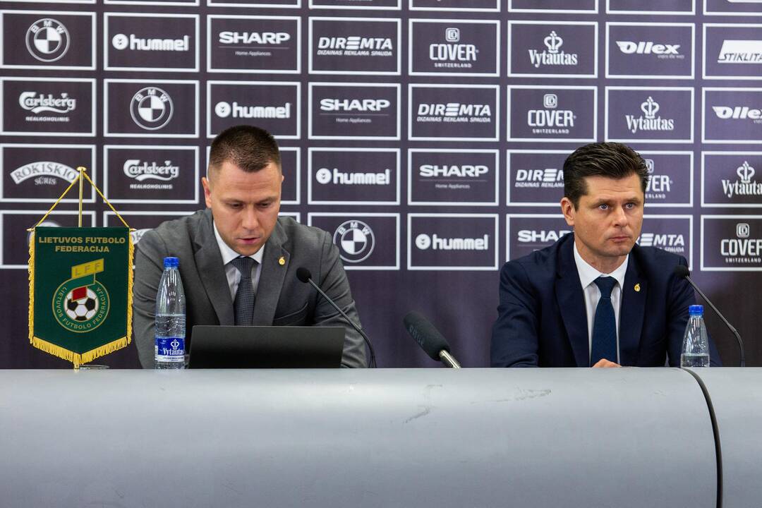 Lietuvos futbolo federacijos spaudos konferencija