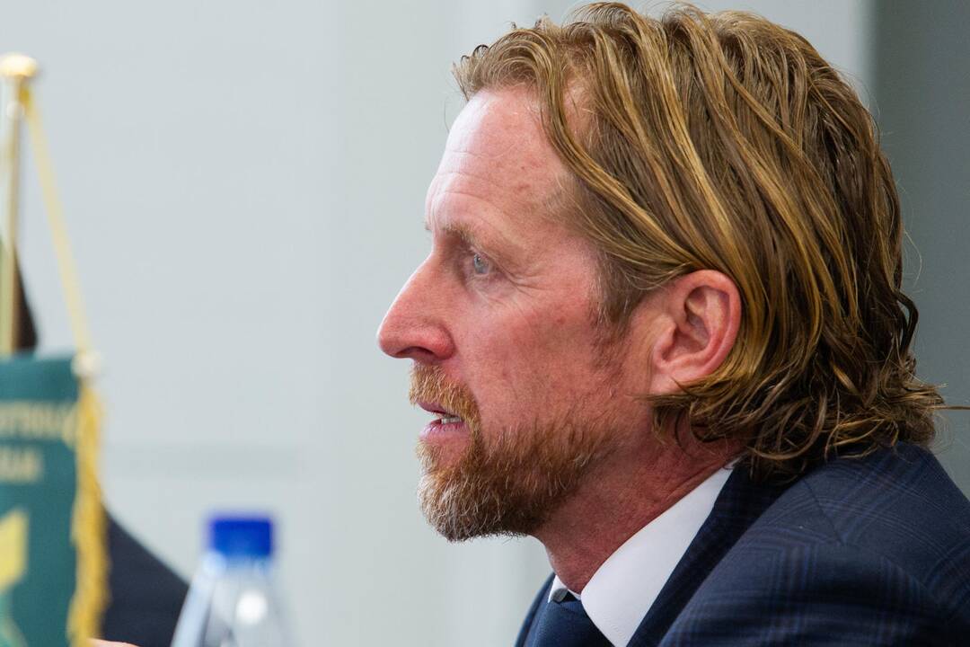 Lietuvos futbolo federacijos spaudos konferencija