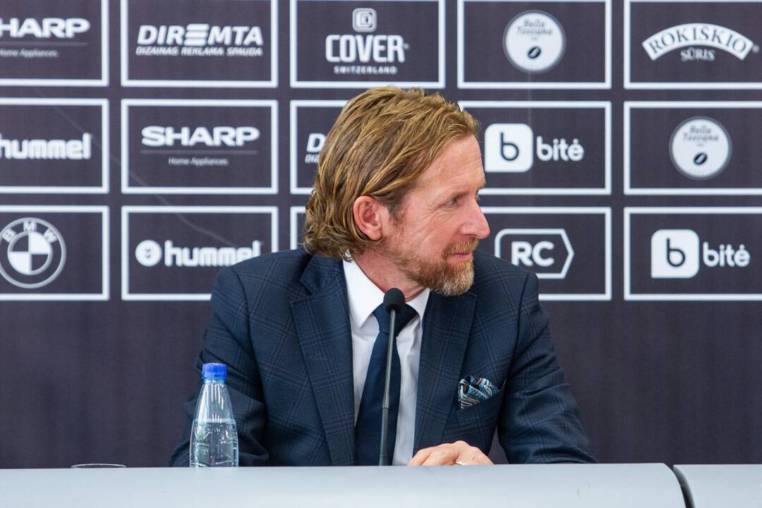 Lietuvos futbolo federacijos spaudos konferencija