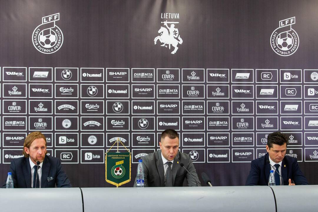 Lietuvos futbolo federacijos spaudos konferencija