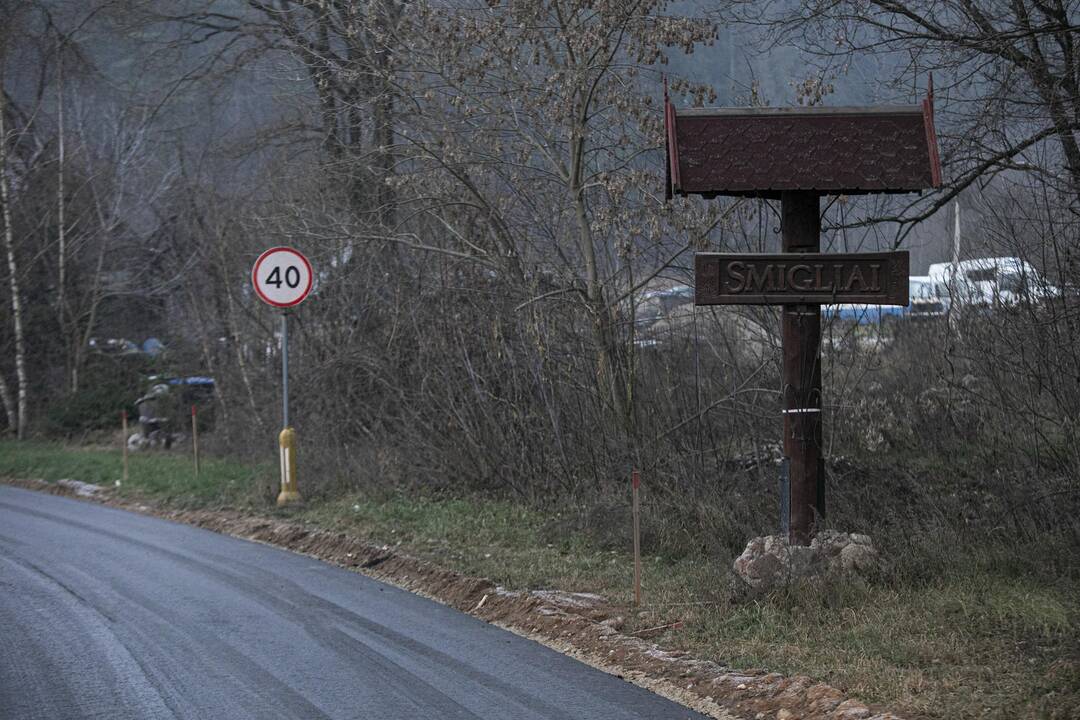 Upės gatvė Smigliuose, kurioje gyvena S. Skvernelis
