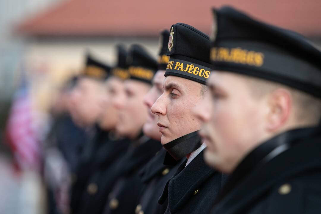 Oficiali JAV gynybos sekretoriaus pasitikimo ceremonija