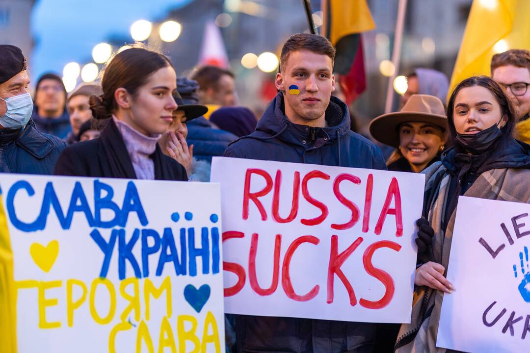Vienybės ir solidarumo akcija „Laisvė šviečia“ Vilniuje