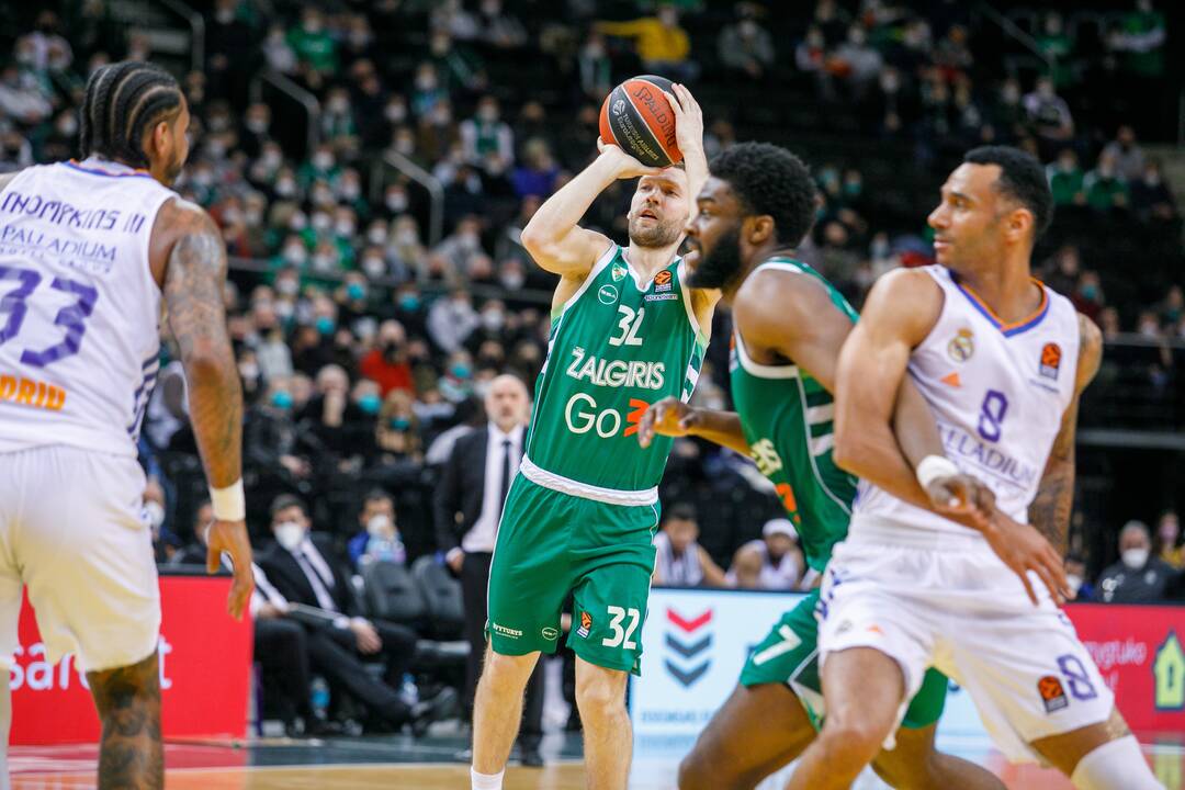 Eurolyga: Kauno „Žalgiris“ – Madrido „Real“ (68:47)