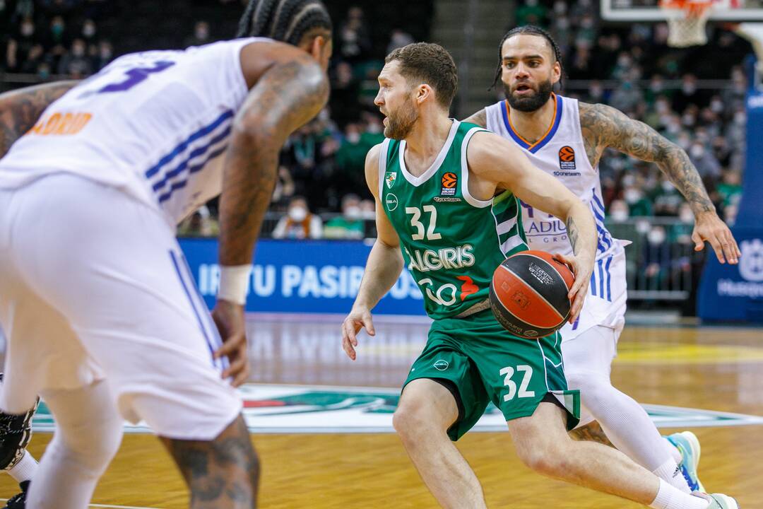 Eurolyga: Kauno „Žalgiris“ – Madrido „Real“ (68:47)