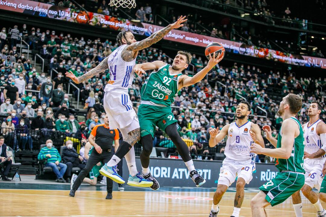 Eurolyga: Kauno „Žalgiris“ – Madrido „Real“ (68:47)
