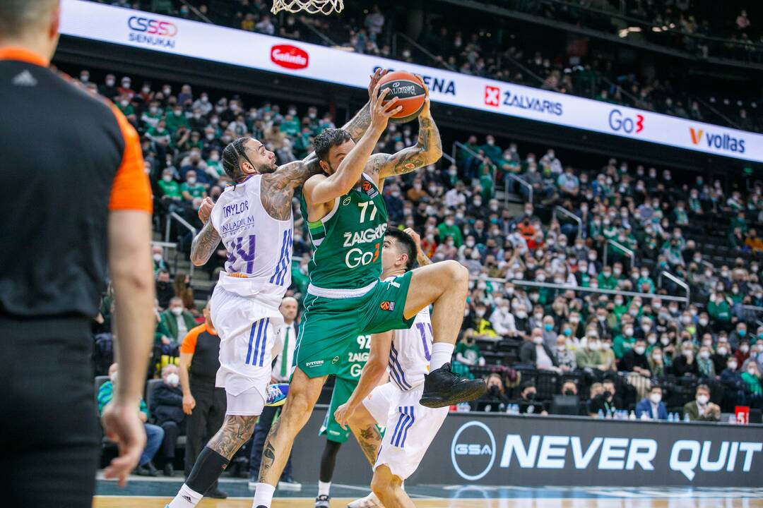 Eurolyga: Kauno „Žalgiris“ – Madrido „Real“ (68:47)