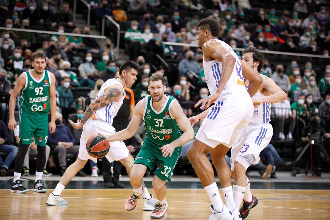 Eurolyga: Kauno „Žalgiris“ – Madrido „Real“ (68:47)