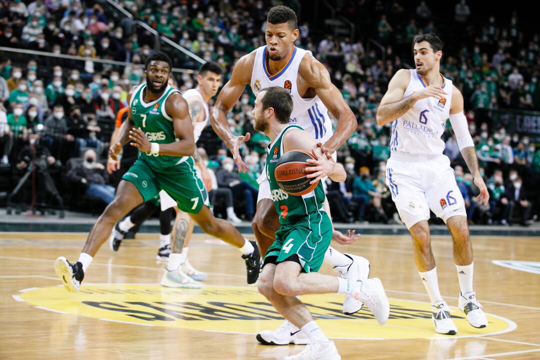 Eurolyga: Kauno „Žalgiris“ – Madrido „Real“ (68:47)