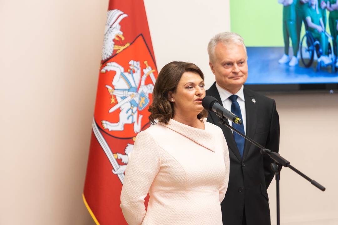 Į paralimpines žaidynes Paryžiuje išlydėti Lietuvos sportininkai