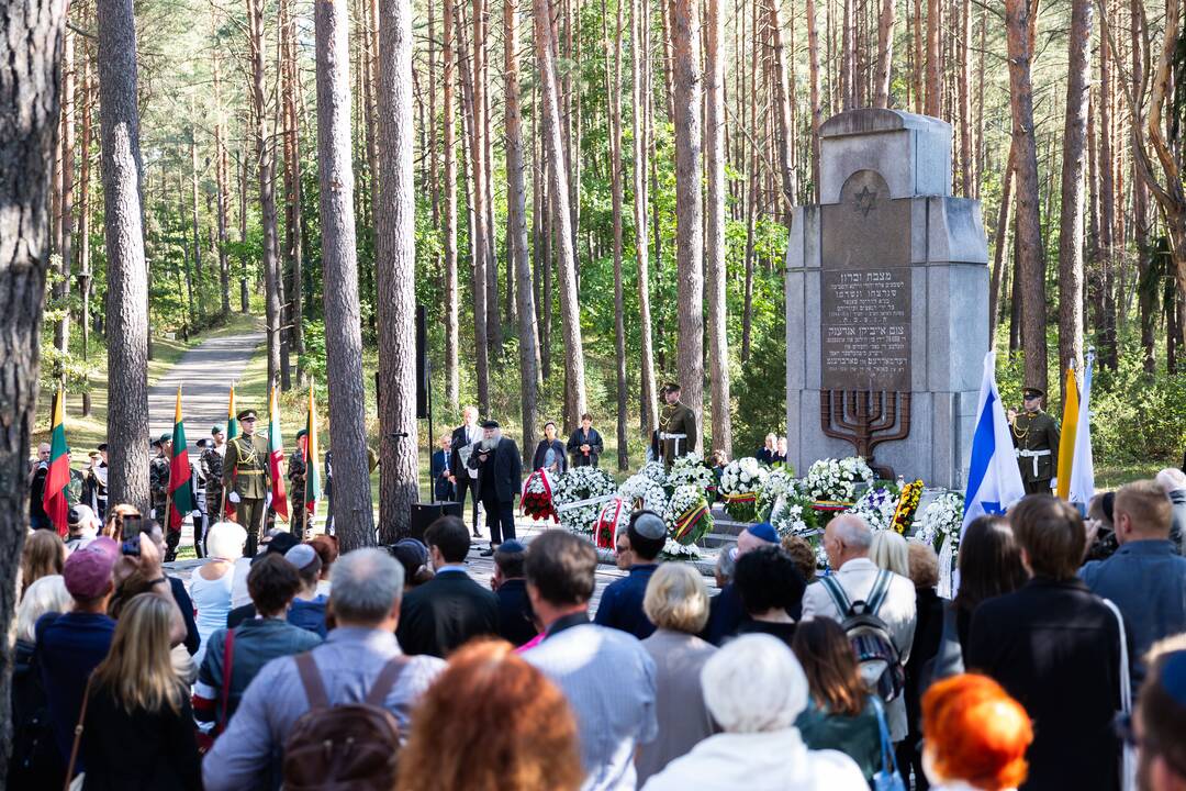 Vilniuje pagerbtas Lietuvos žydų genocido aukų atminimas