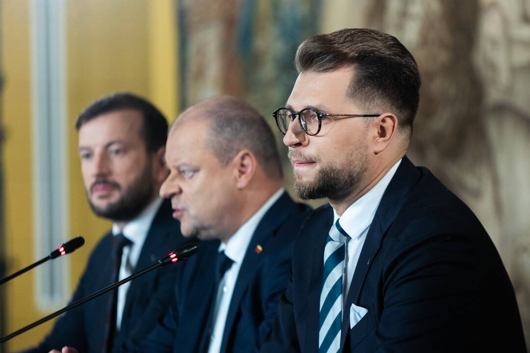 Po Seimo rinkimų: demokratų sąjungos „Vardan Lietuvos“ spaudos konferencija