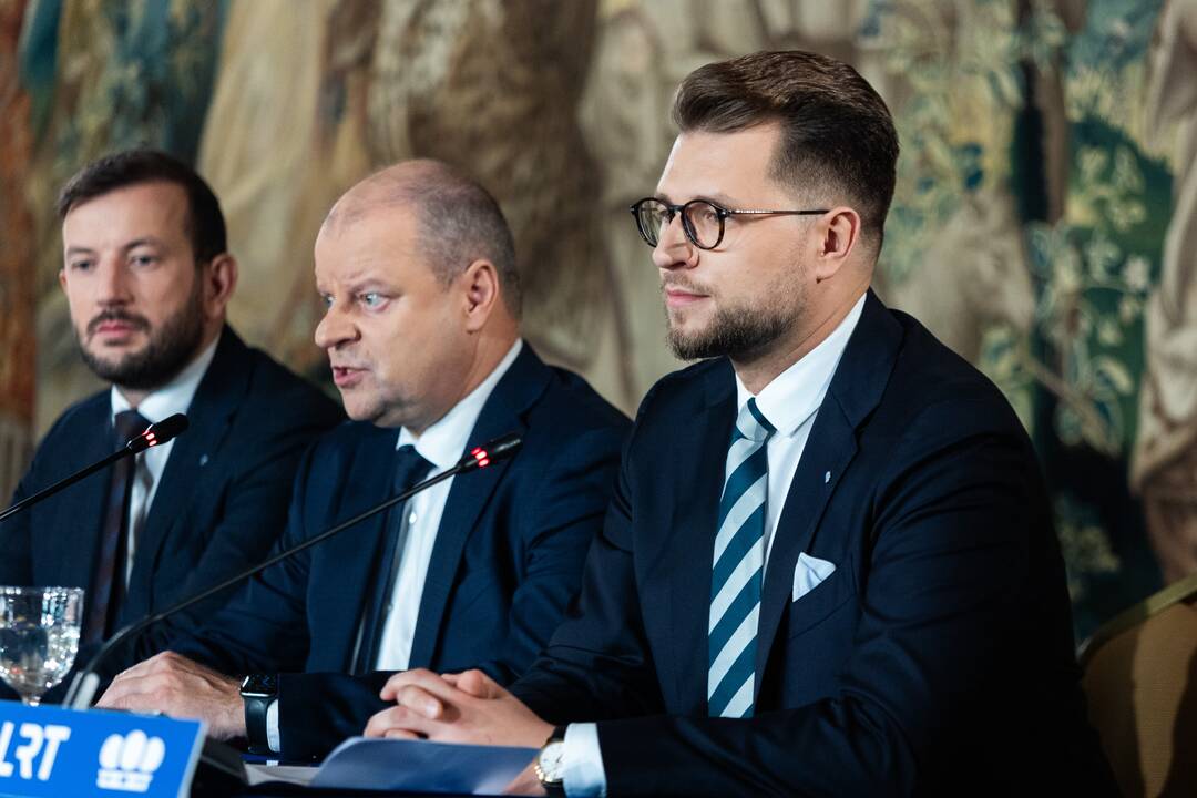 Po Seimo rinkimų: demokratų sąjungos „Vardan Lietuvos“ spaudos konferencija