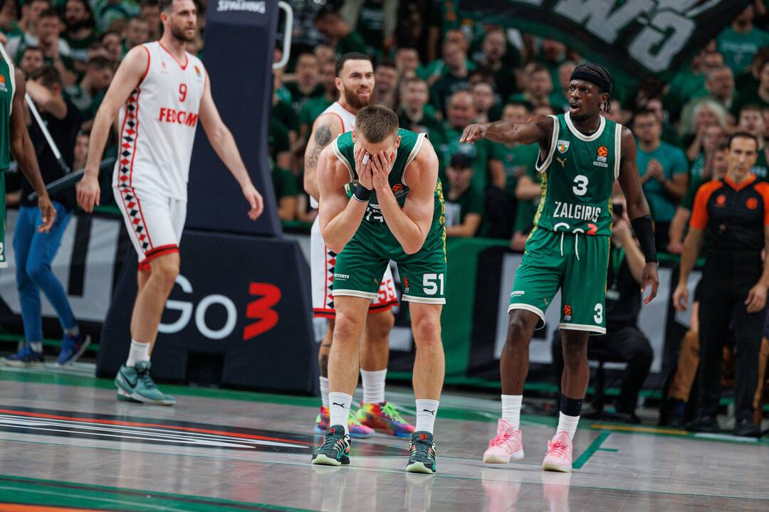 Eurolyga: „Žalgiris“ – „Monaco“ (63:62)