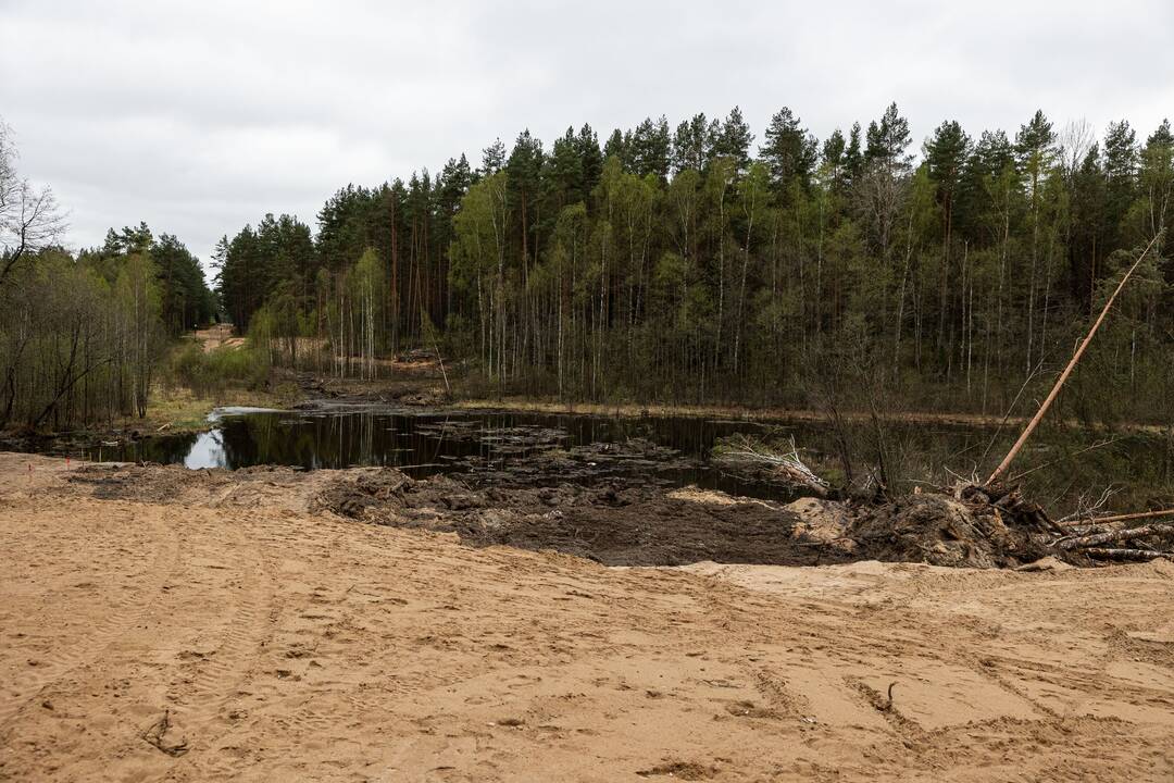 JAV karių žūties vietos incidento padarinių likvidavimo darbų pristatymas