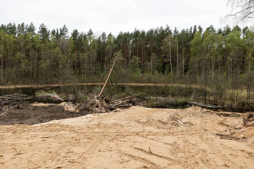 JAV karių žūties vietos incidento padarinių likvidavimo darbų pristatymas