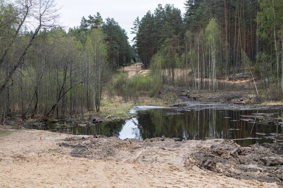 JAV karių žūties vietos incidento padarinių likvidavimo darbų pristatymas