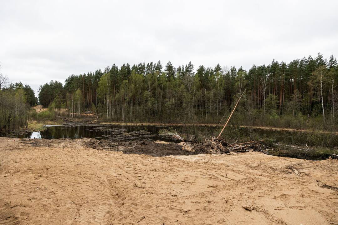 JAV karių žūties vietos incidento padarinių likvidavimo darbų pristatymas