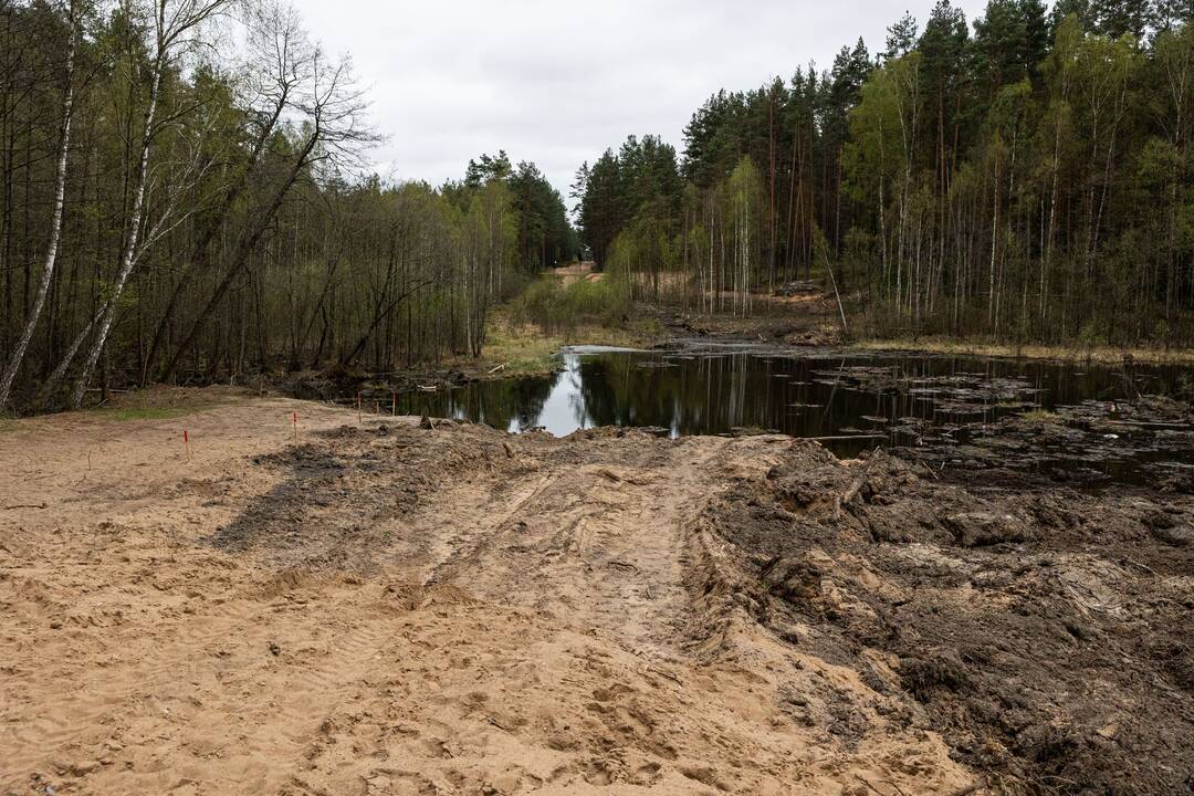 JAV karių žūties vietos incidento padarinių likvidavimo darbų pristatymas