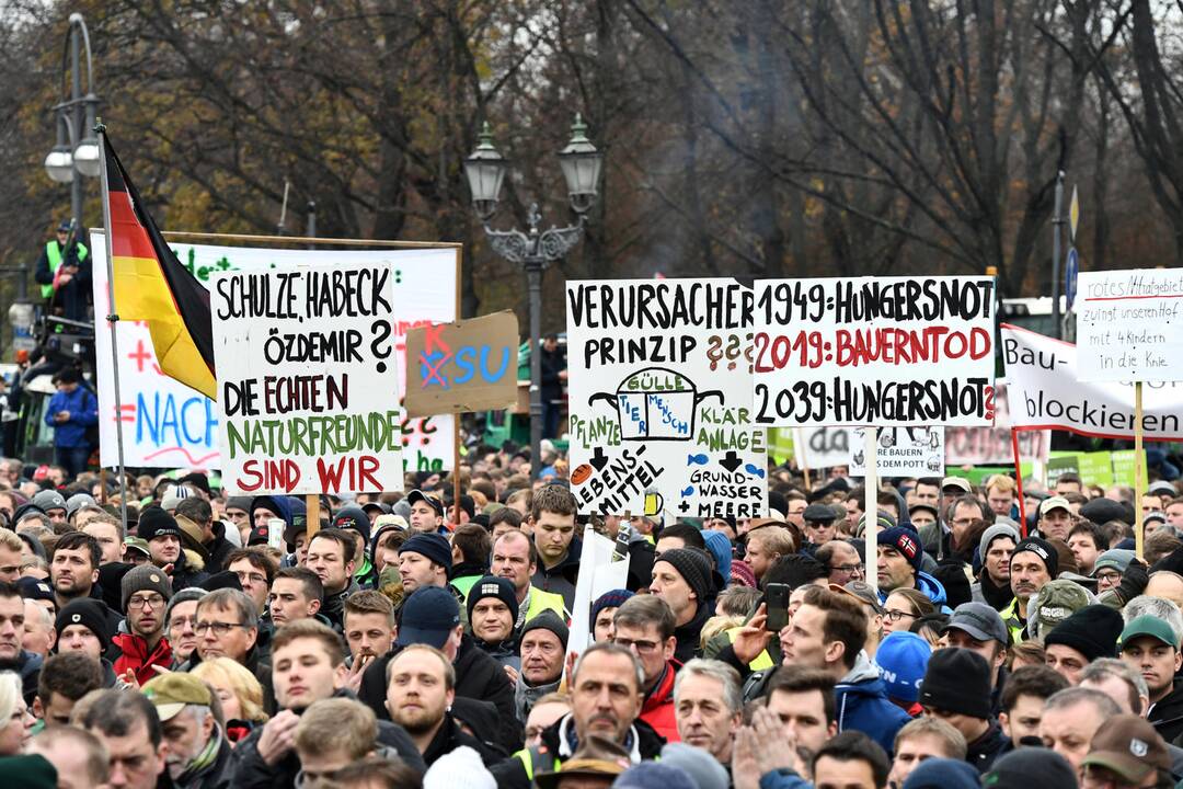 Ūkininkų protestas Berlyne