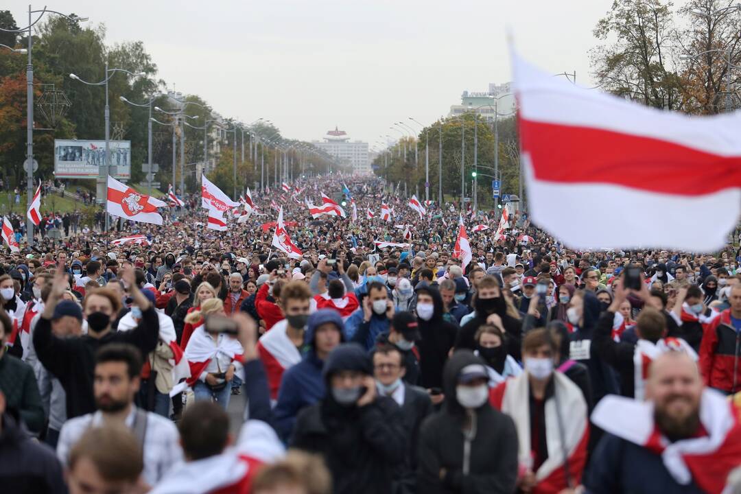 S. Cichanouskaja šeštadienį organizuoja tarptautinę solidarumo su baltarusiais akciją