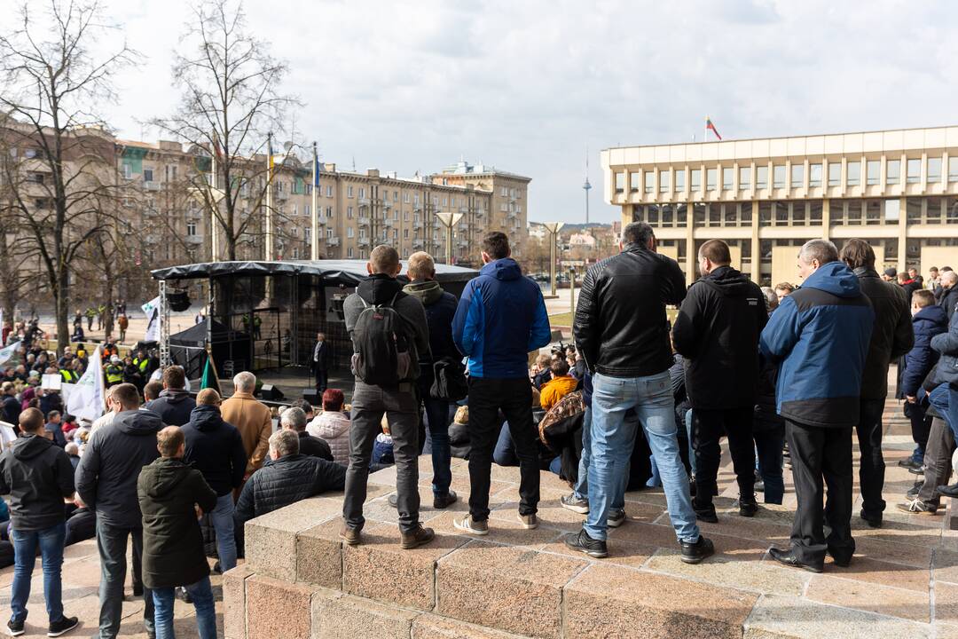 Lietuvos pieno gamintojų mitingas prie Seimo