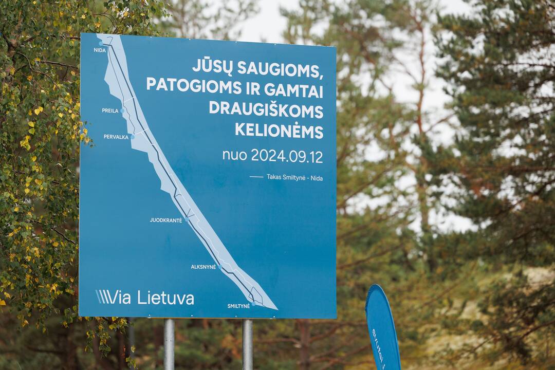 Rekonstruotas Kuršių nerijos dviračių takas