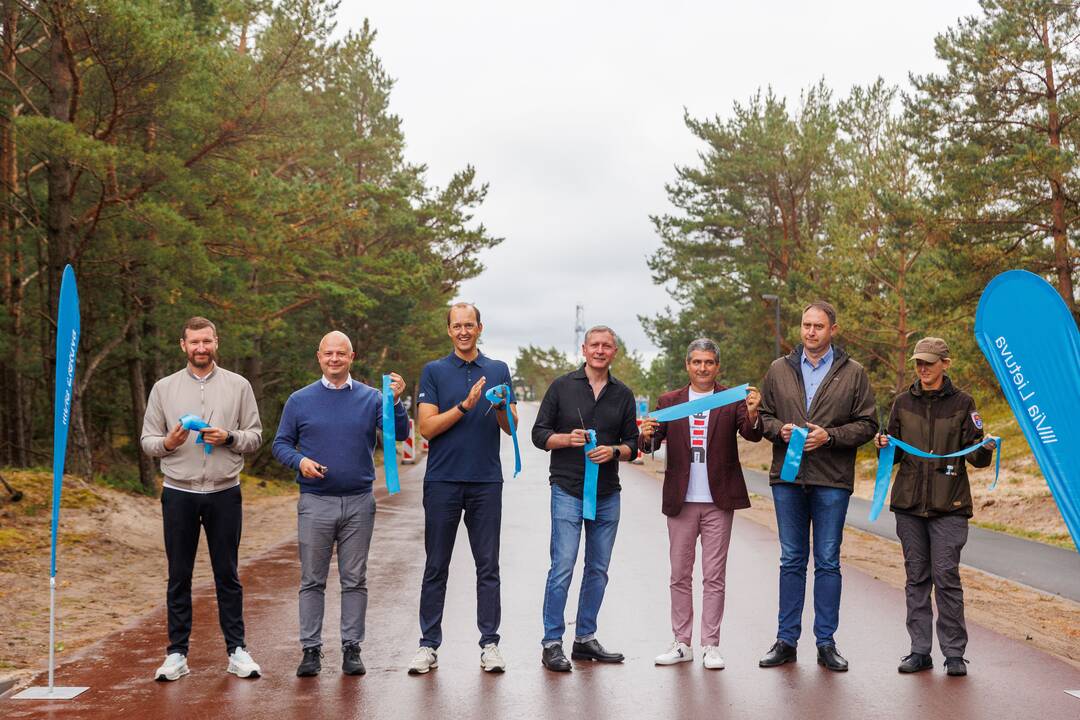 Rekonstruotas Kuršių nerijos dviračių takas