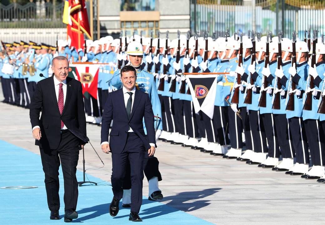 Volodymyras Zelenskis ir Recepas Tayipas Erdoganas